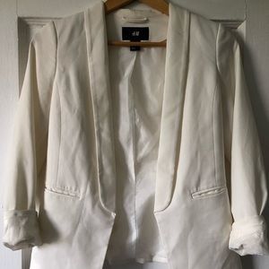 Tuxedo crepe blazer